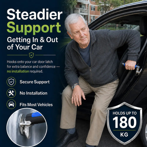 Dofryna® 2-in-1 Portable Car Door Assist Handle - Safe & Easy Exits for Seniors